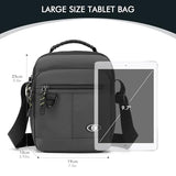 BAGZY Messenger Bag for Men Shoulder Bag Mens Handbag Crossbody Bag Sling Bags for 9,7 inch IPad Business Work Travel Weekend Black