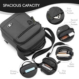 BAGZY Messenger Bag for Men Shoulder Bag Mens Handbag Crossbody Bag Sling Bags for 9,7 inch IPad Business Work Travel Weekend Black