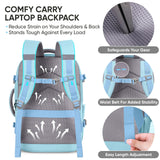 BALEINE Travel Backpack for Women Men, Large Sturdy Carry On Laptop Backpack Gifts for Business, Casual, Weekender, Hiking (Large, Light Blue)