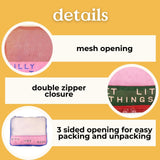 ban.do Getaway Polyester and Mesh Packing Cube Set, Includes 4 Foldable Luggage Organizers in Various Sizes, Bits and Bobs
