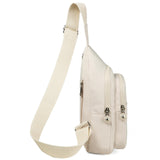 Banelu Sling Bag Small Crossbody Bags for Women Men, Cross Body Bag Sling Backpack for Outdoors Sports Hiking - Beige