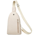 Banelu Sling Bag Small Crossbody Bags for Women Men, Cross Body Bag Sling Backpack for Outdoors Sports Hiking - Beige