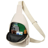 Banelu Sling Bag Small Crossbody Bags for Women Men, Cross Body Bag Sling Backpack for Outdoors Sports Hiking - Beige