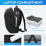BANGE 15.6 Inch Laptop Backpack for Men and Women, Business Travel Backpack, Waterproof Lightweight Computer Bag for Office, Commuter & Outdoor Sports
