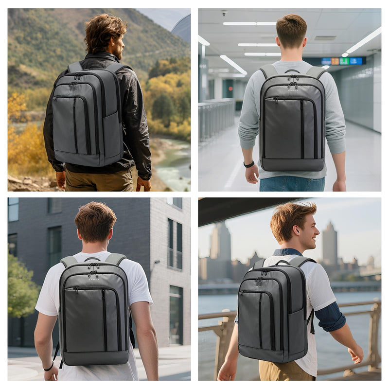 BANGE 28L Everyday Carry Backpack – Fits 15.6 Inch Laptop, Waterproof & Durable Lightweight Pack for Travel, Work, Hiking, and Commuting – Men & Women