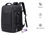 BANGE 35L Travel Backpacks,Weekender Expandable Carry - On Backpack for Airplanes, Waterproof 17.3 inch Laptop Backpack for Men and Women