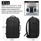 BANGE 40L Men's Travel Backpack,Carry on Airline Approved Backpacks, Business Laptop Daypack for 17.3Inch Notebook