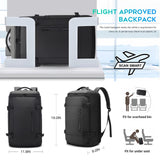 BANGE 40L Travel Backpack with Shoe Compartment, Large Capacity Weekender Bag Daypack Fits 17.3 Inch Laptop, Carry - on Luggage Backpack with Water Bottle Holder for Traveling, Hiking, Business