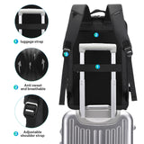 BANGE 40L Travel Backpack with Shoe Compartment, Large Capacity Weekender Bag Daypack Fits 17.3 Inch Laptop, Carry - on Luggage Backpack with Water Bottle Holder for Traveling, Hiking, Business