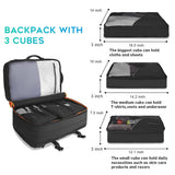 BANGE 45L Carry On Backpack, Weekender Travel Backpacks, 17.3 inch Laptop Back Pack Business Expandable Bag for Men and Women… (Blake45L（with3cubes)…