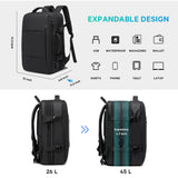 BANGE 45L Carry On Backpack, Weekender Travel Backpacks, 17.3 inch Laptop Back Pack Business Expandable Bag for Men and Women… (Blake45L（with3cubes)…
