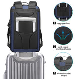 BANGE Anti Theft Business Backpack Fits 15.6 Inch Laptop,Lock Backpack with USB3.0 Charging Port for Office Work,Slim Laptop Backpack for Men and Women