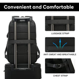 BANGE Business Smart Backpack for Men and Women，can holds 15.6 Inches Laptop Backpack, Waterproof Commute Work Travel Backpack, Flight Carry - On (black)