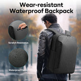 BANGE Business Smart Backpack for Men and Women，can holds 15.6 Inches Laptop Backpack, Waterproof Commute Work Travel Backpack, Flight Carry - On (black)