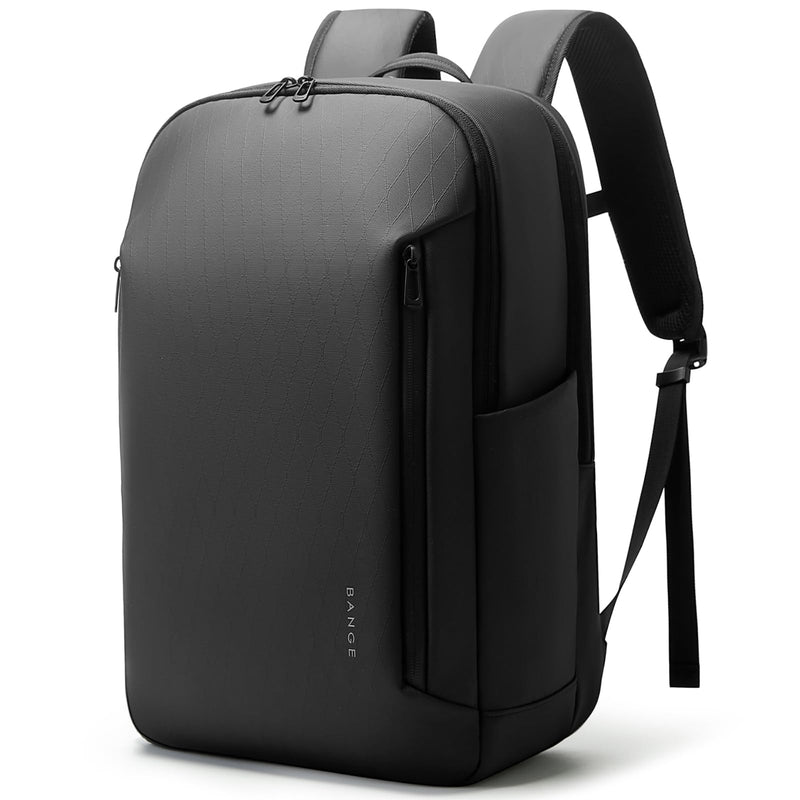 BANGE Business Smart Backpack for Men and Women，can holds 15.6 Inches Laptop Backpack, Waterproof Commute Work Travel Backpack, Flight Carry - On (black)