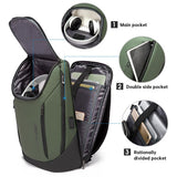 BANGE Business Smart Backpack Waterproof fit 15.6 Inch Laptop Backpack with USB Charging Port,Travel Durable Backpack