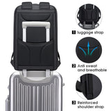 BANGE Business Smart Backpack Waterproof fit 15.6 Inch Laptop Backpack with USB Charging Port,Travel Durable Backpack