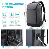 BANGE Business Smart Backpack Waterproof fit 15.6 Inch Laptop Backpack with USB Charging Port,Travel Durable Backpack