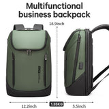 BANGE Business Smart Backpack Waterproof fit 15.6 Inch Laptop Backpack with USB Charging Port,Travel Durable Backpack