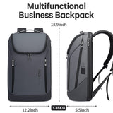 BANGE Business Smart Backpack Waterproof fit 15.6 Inch Laptop Backpack with USB Charging Port,Travel Durable Backpack