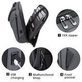 BANGE Business Smart Backpack Waterproof fit 15.6 Inch Laptop Backpack with USB Charging Port,Travel Durable Backpack