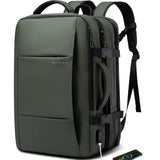 BANGE Carry - on Backpack, 45L Expandable Travel Backpacks,Weekend Backpack Briefcase,Waterproof Laptop Backpack Fits For 17.3” Laptop