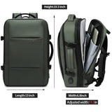 BANGE Carry - on Backpack, 45L Expandable Travel Backpacks,Weekend Backpack Briefcase,Waterproof Laptop Backpack Fits For 17.3” Laptop