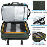 BANGE Carry - on Backpack, 45L Expandable Travel Backpacks,Weekend Backpack Briefcase,Waterproof Laptop Backpack Fits For 17.3” Laptop