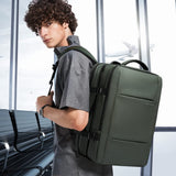BANGE Carry - on Backpack, 45L Expandable Travel Backpacks,Weekend Backpack Briefcase,Waterproof Laptop Backpack Fits For 17.3” Laptop