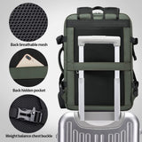 BANGE Carry - on Backpack, 45L Expandable Travel Backpacks,Weekend Backpack Briefcase,Waterproof Laptop Backpack Fits For 17.3” Laptop