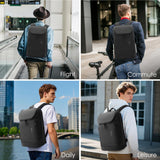 BANGE Commute backpack can hold 15.6 inch laptop,Flight approved carry on backpack for men and woman