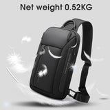 BANGE Sling Bag for Men, Men's Shoulder bags, Waterproof Crossbody Backpack for Men… (7566Black)