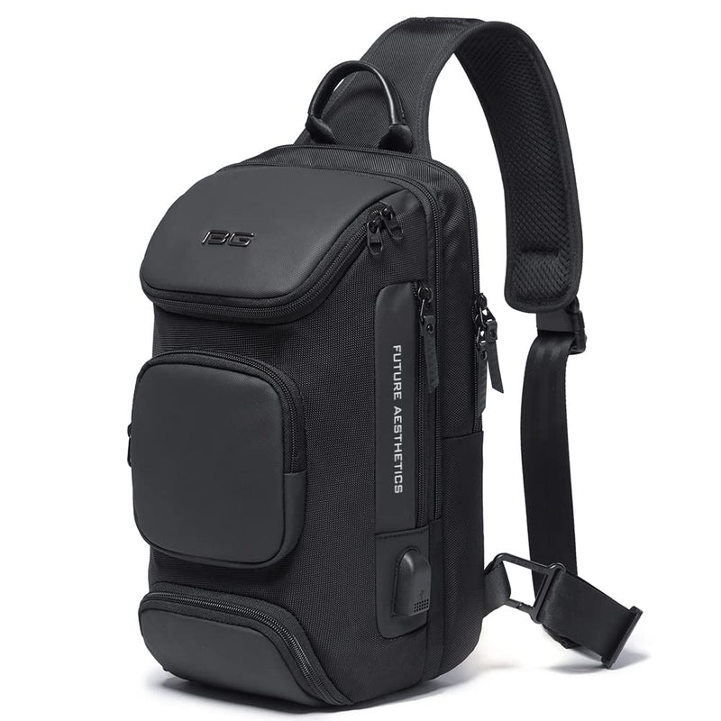 BANGE Sling Bag, Waterproof Crossbody Backpack, Shoulder Bag for Men
