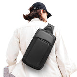 BANGE Sling Bag, Waterproof Shoulder bags with Pad Compartment, Crossbody Backpack for Men