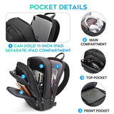 BANGE Sling Bag, Waterproof Shoulder bags with Pad Compartment, Crossbody Backpack for Men