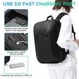 BANGE Smart Business Laptop Backpack Waterproof can fit 15.6 - 17.3 Inch Laptop with 3.0 USB charging port for men and women