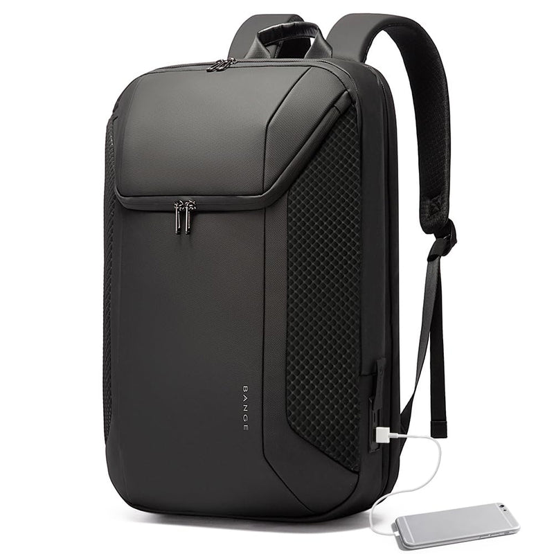 BANGE Smart Business Laptop Backpack Waterproof can fit 15.6 - 17.3 Inch Laptop with 3.0 USB charging port for men and women