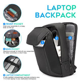 BANGE Smart Business Laptop Backpack Waterproof can fit 15.6 - 17.3 Inch Laptop with 3.0 USB charging port for men and women