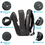 BANGE Smart Business Laptop Backpack Waterproof can fit 15.6 - 17.3 Inch Laptop with 3.0 USB charging port for men and women