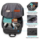 BANGE Smart Business Laptop Backpack Waterproof can fit 15.6 - 17.3 Inch Laptop with 3.0 USB charging port for men and women