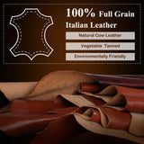 Banuce Vintage and Stylish Genuine Full Grains Italian Leather Briefcase for Women 15.6 Inch Laptop Bag Business Work Bag Brown