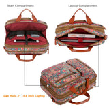 Baosha Convertible Backpack Briefcase 15.6 Inch Laptop Bag Case Outdoor Travel Backpack Hiking Rucksack for Women BC - 04 (HS)