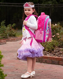 Barbie & Friends Cosplay Backpack, Girls Bookbag with Adjustable Shoulder Straps & Padded Back, 16” School Bag w/3D Skirt and Metallic Fabric Tiara.