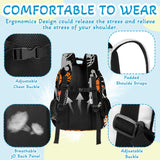Basketball Backpack for Kids,School Bookbag Large Capacity Adjustable Bookbag Durable Lighting Multi Pockets School Bag Daypack Travel (Basketball)