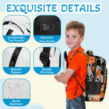 Basketball Backpack for Kids,School Bookbag Large Capacity Adjustable Bookbag Durable Lighting Multi Pockets School Bag Daypack Travel (Basketball)