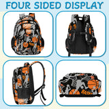 Basketball Backpack for Kids,School Bookbag Large Capacity Adjustable Bookbag Durable Lighting Multi Pockets School Bag Daypack Travel (Basketball)