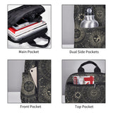 bassyil Twelve Constellations Mystical And Astrology Elements Backpack Bookbag Laptop Backpacks Multipurpose Daypack For Men Women Picnic Travel Hiking