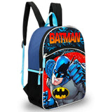 Batman Backpack with Lunch Box Set - Bundle with 16" DC Comics Backpack, Lunch Bag, Stickers, Water Bottle, More | Batman School Bag for Boys