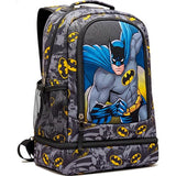 Batman Kids Backpack with Insulated Lunch Pocket for School & Travel