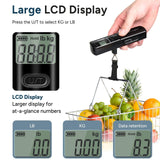 Battery - Free Luggage Scale, Suitcase Scale for Travel, 110 lbs/50 kg, Portable Handheld Weight Scale, No Batteries Needed